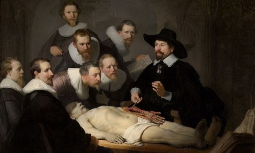 Schilderij De anatomische les van Dr. Tulp van Rembrandt