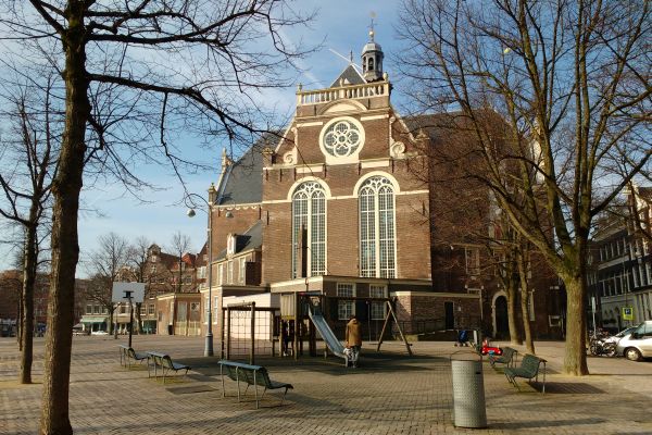 Noorderkerk op de Noordermarkt in Amsterdam