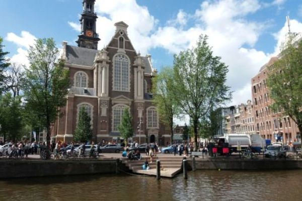 Westerkerk, a place of interest along the walking route through Jordaan neighbourhood and the northern canals