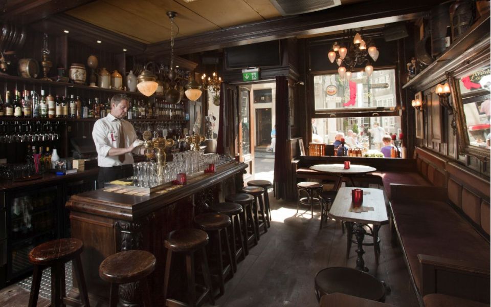 Cosy bar in the old town of Amsterdam